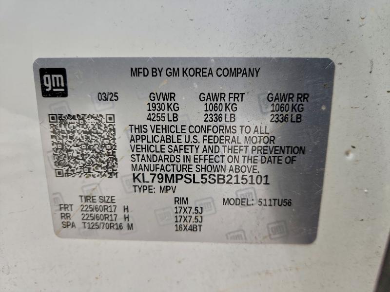 Photo 14 from auction – 2025 CHEVROLET TRAILBLAZE with VIN KL79MPSL5SB215101