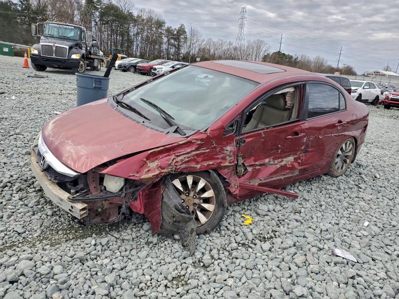 HONDA CIVIC EXL 2010 with VIN 2HGFA1F99AH525611 - Photo from auction