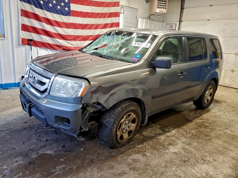 HONDA PILOT LX 2009 with VIN 5FNYF48209B045971 - Photo from auction