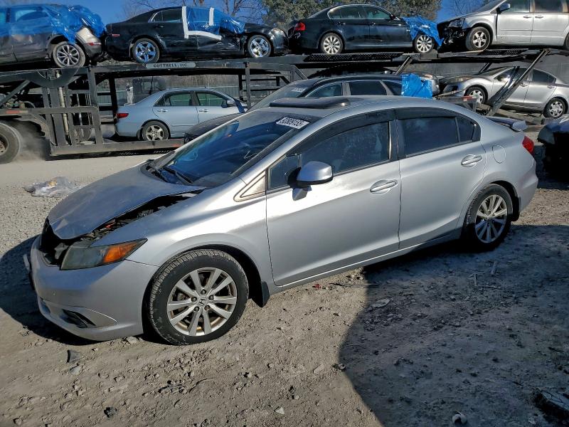 HONDA CIVIC EX 2012 with VIN 2HGFB2F80CH510055 - Photo from auction