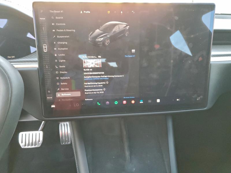 Photo 9 from auction – 2025 TESLA MODEL S with VIN 5YJSA1E68SF551158