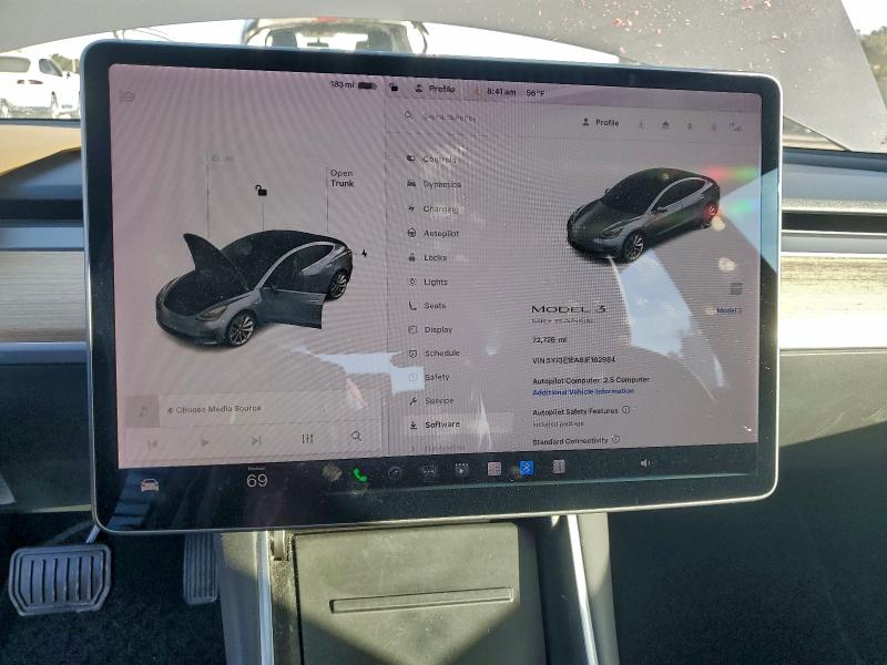 Photo 9 from auction – 2018 TESLA MODEL 3 with VIN 5YJ3E1EA8JF162984