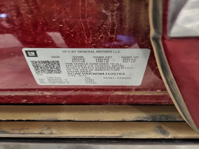Photo 14 from auction – 2021 BUICK ENCLAVE ES with VIN 5GAEVAKW5MJ105763