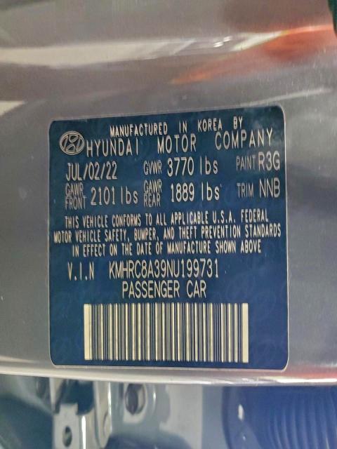 Photo 14 from auction – 2022 HYUNDAI VENUE with VIN KMHRC8A39NU199731