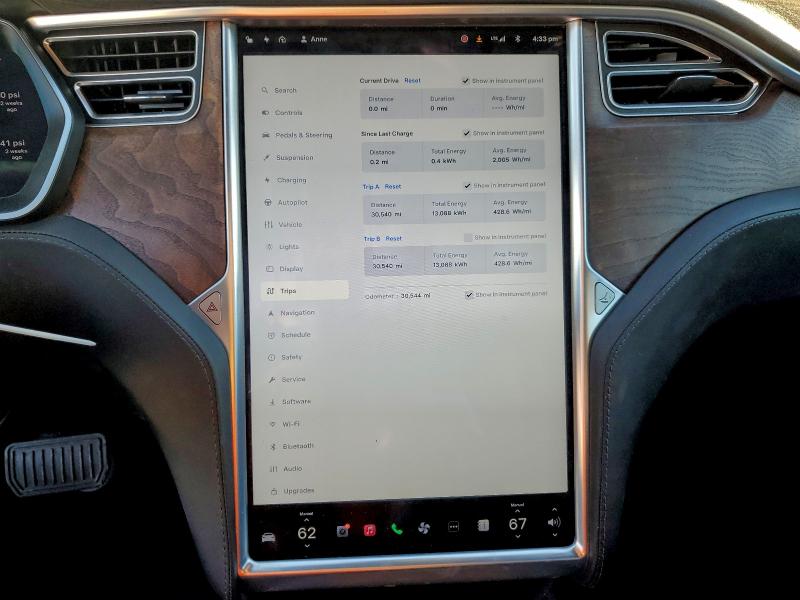 Photo 9 from auction – 2017 TESLA MODEL S with VIN 5YJSA1E28HF206220