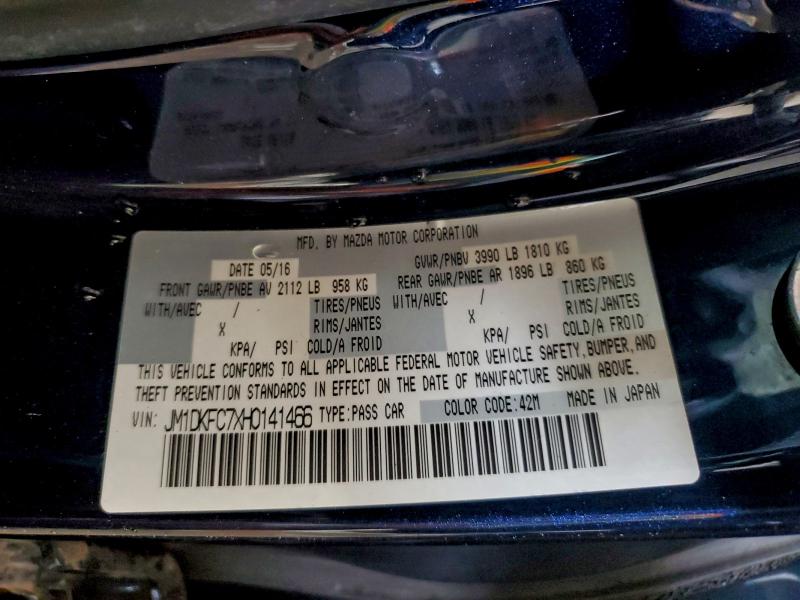 Photo 14 from auction – 2017 MAZDA CX-3 TOURI with VIN JM1DKFC7XH0141466