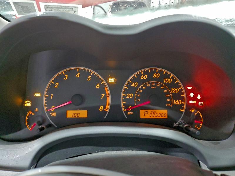 Photo 9 from auction – 2009 TOYOTA COROLLA BA with VIN 2T1BU40E69C010020