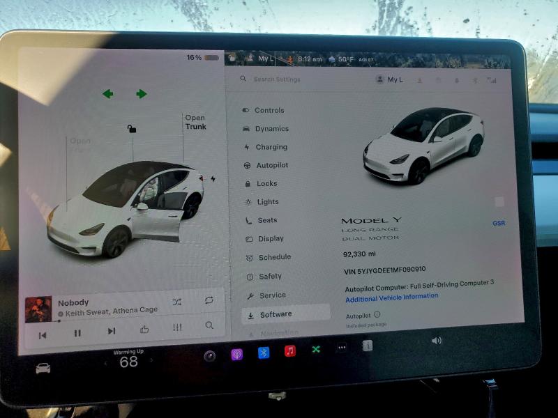 Фото 9 с аукциона – 2021 TESLA MODEL Y с VIN 5YJYGDEE1MF090910