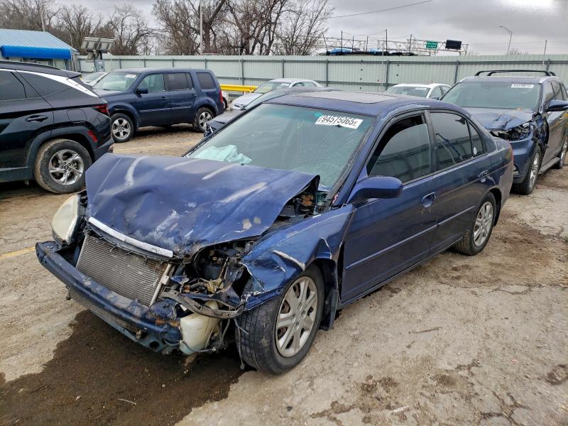 Photo 1 from auction – 2003 HONDA CIVIC EX with VIN 2HGES26833H526018