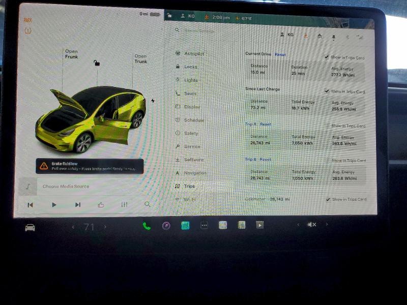 Photo 9 from auction – 2021 TESLA MODEL Y with VIN 5YJYGDEE6MF296692