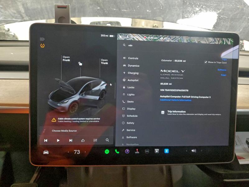 Photo 9 from auction – 2023 TESLA MODEL Y with VIN 7SAYGDEEXPA056176