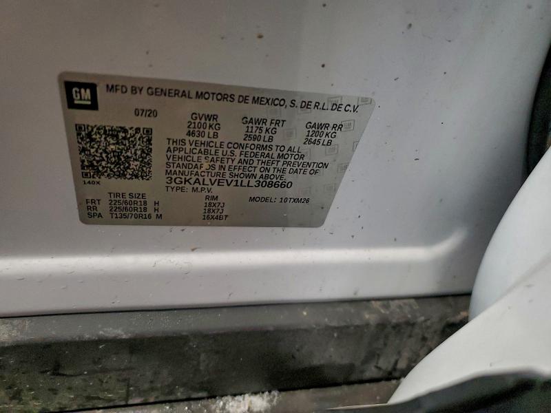 Photo 14 from auction – 2020 GMC TERRAIN SL with VIN 3GKALVEV1LL308660