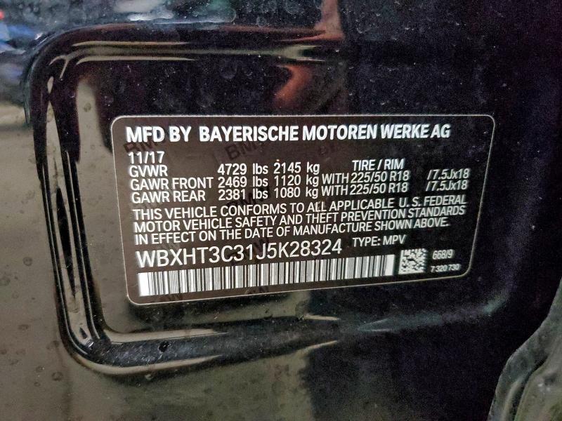 Photo 14 from auction – 2018 BMW X1 XDRIVE2 with VIN WBXHT3C31J5K28324