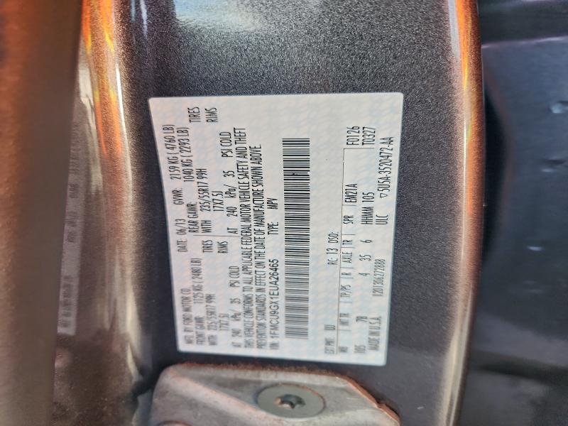 Photo 14 from auction – 2014 FORD ESCAPE SE with VIN 1FMCU9GX1EUA26465