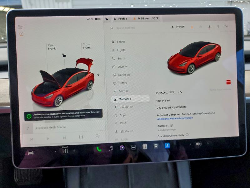 Photo 9 from auction – 2022 TESLA MODEL 3 with VIN 5YJ3E1EA2NF192018