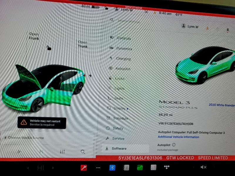Photo 9 from auction – 2020 TESLA MODEL 3 with VIN 5YJ3E1EA5LF631306