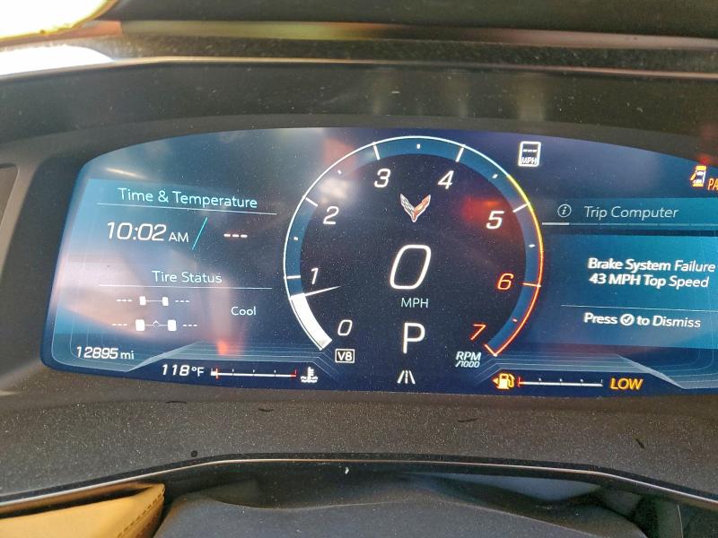 Photo 9 from auction – 2021 CHEVROLET CORVETTE with VIN 1G1YC3D47M5109212