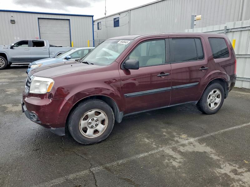 HONDA PILOT LX 2014 مع رقم تعريف المركبة 5FNYF3H25EB010900 - صورة من المزاد