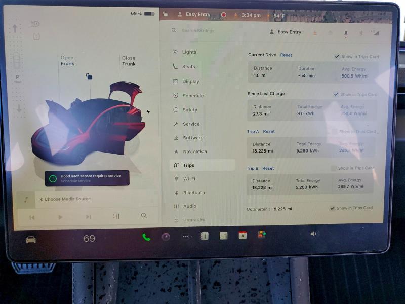 Photo 9 from auction – 2024 TESLA MODEL 3 with VIN 5YJ3E1EA4RF830646