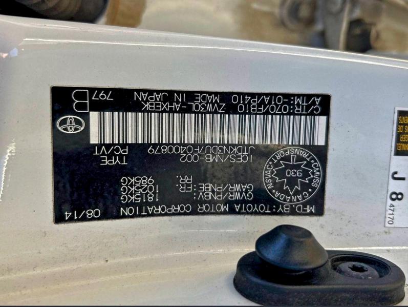 Photo 10 from auction – 2015 TOYOTA PRIUS with VIN JTDKN3DU7F0400879
