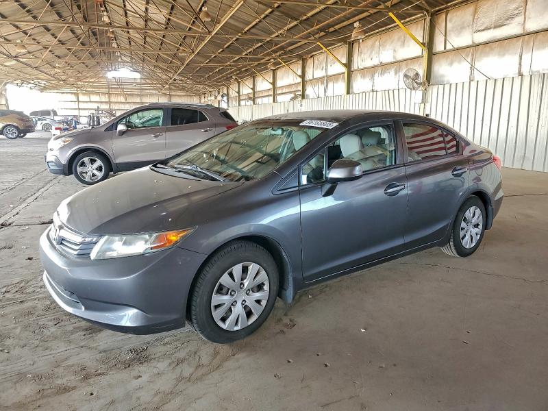 HONDA CIVIC LX 2012 with VIN 19XFB2F55CE342347 - Photo from auction