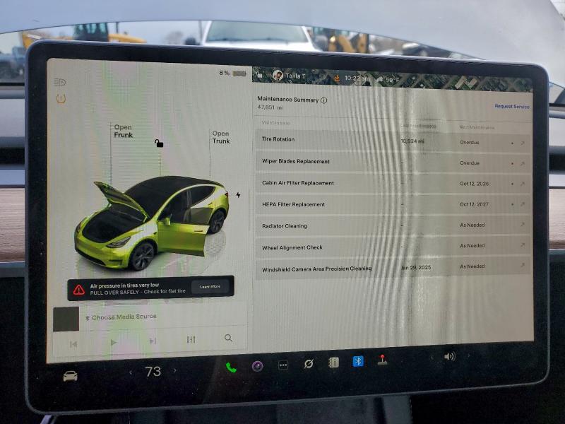 Photo 9 from auction – 2025 TESLA MODEL Y with VIN 7SAYGAEE3SF221561