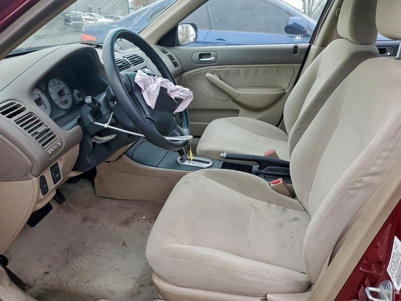Photo 7 from auction – 2002 HONDA CIVIC LX with VIN 2HGES16592H604395