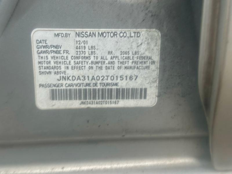Zdjęcie 10 z aukcji – 2002 INFINITI I35 z VIN JNKDA31A02T015167