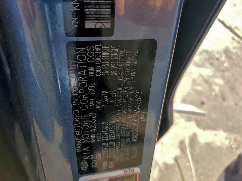 Photo 14 from auction – 2021 KIA NIRO TOURI with VIN KNDCC3LC5M5468231
