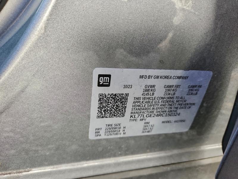 Photo 14 from auction – 2024 CHEVROLET TRAX with VIN KL77LGE24RC150324