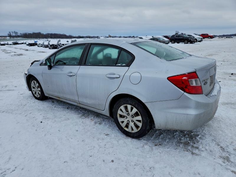 Photo 2 from auction – 2012 HONDA CIVIC LX with VIN 19XFB2F53CE022699