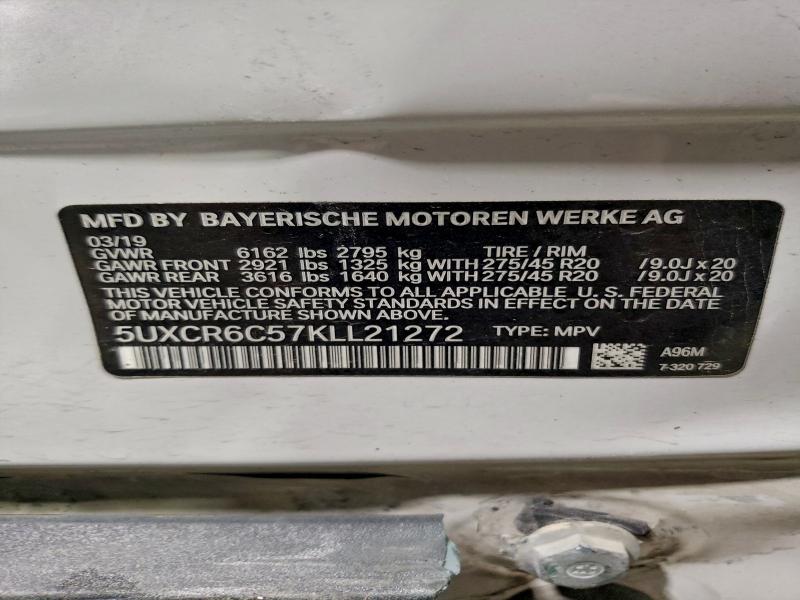 Photo 14 from auction – 2019 BMW X5 XDRIVE4 with VIN 5UXCR6C57KLL21272