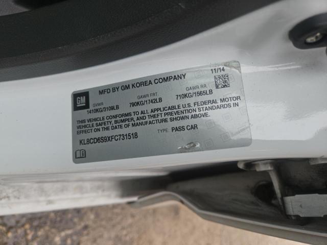 Photo 10 from auction – 2015 CHEVROLET SPARK 1LT with VIN KL8CD6S9XFC731518