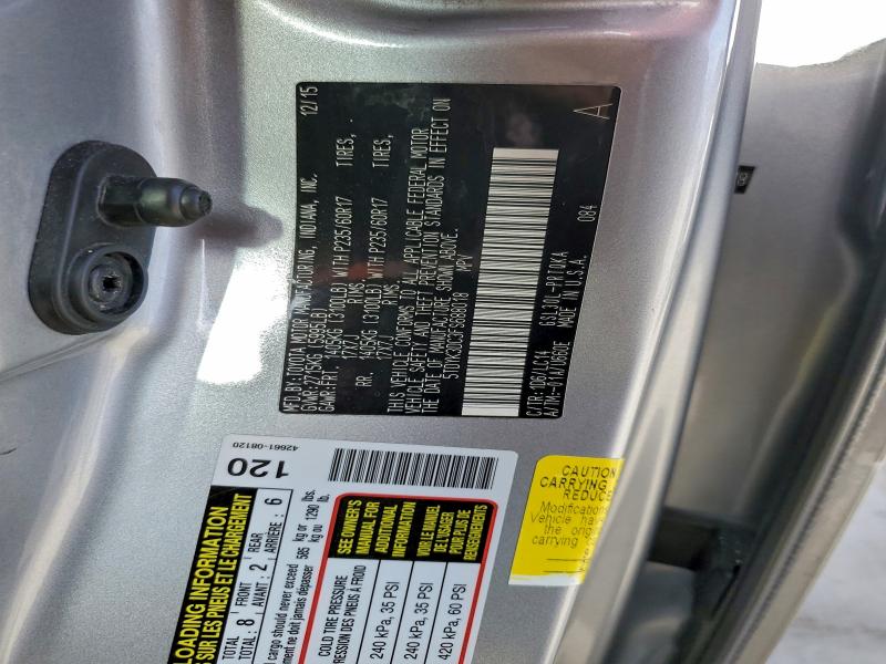 Photo 14 from auction – 2015 TOYOTA SIENNA XLE with VIN 5TDYK3DC3FS688018