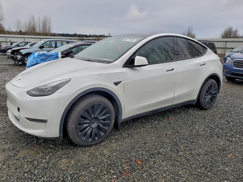 TESLA MODEL Y 2022 with VIN 7SAYGDEE6NF546551 - Photo from auction