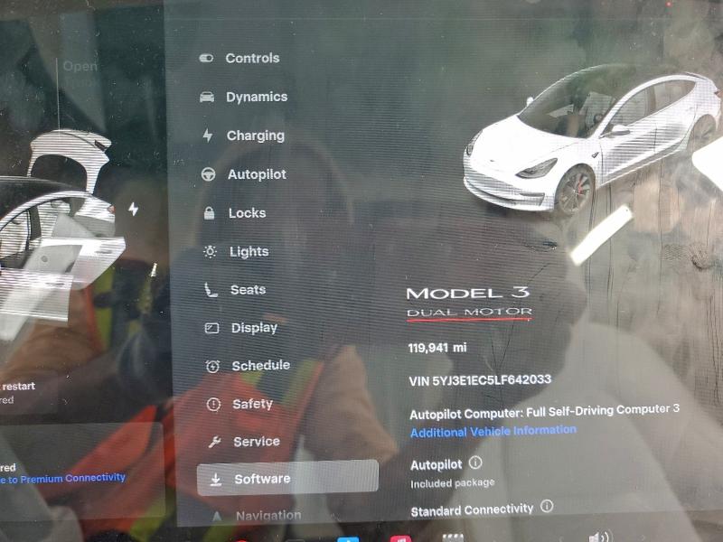 Photo 9 from auction – 2020 TESLA MODEL 3 with VIN 5YJ3E1EC5LF642033