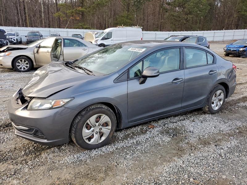 HONDA CIVIC LX 2013 with VIN 19XFB2F57DE018351 - Photo from auction