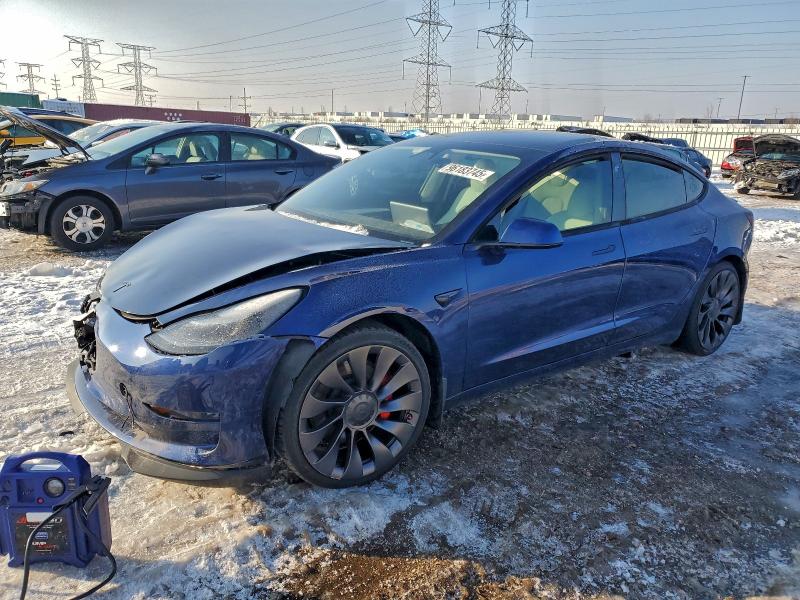 TESLA MODEL 3 2021 with VIN 5YJ3E1EC6MF020235 - Photo from auction