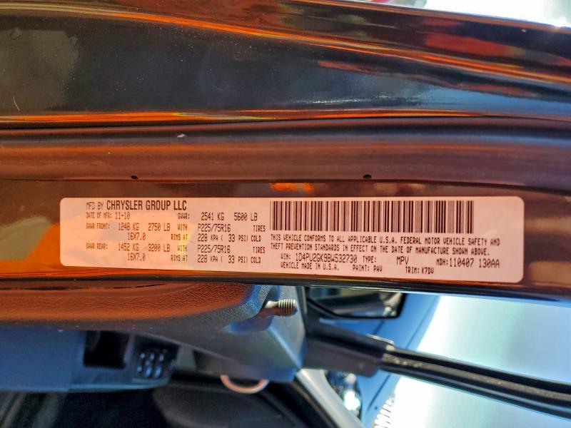 Photo 14 from auction – 2011 DODGE NITRO SE with VIN 1D4PU2GK9BW532730