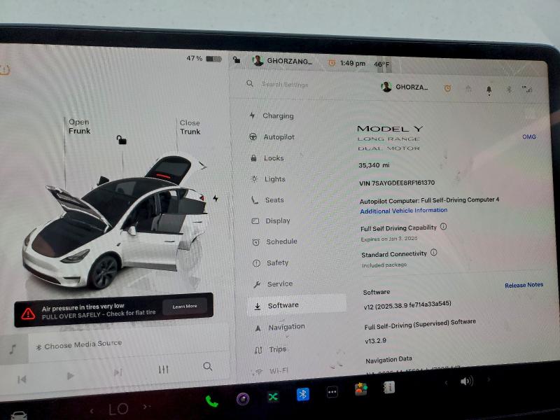 Photo 9 from auction – 2024 TESLA MODEL Y with VIN 7SAYGDEE8RF161370