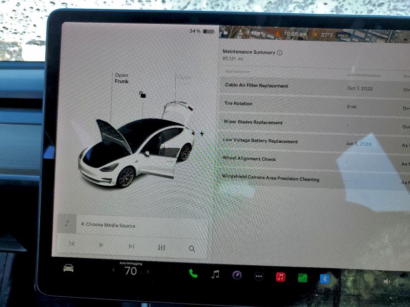 Photo 9 from auction – 2019 TESLA MODEL 3 with VIN 5YJ3E1EBXKF414986