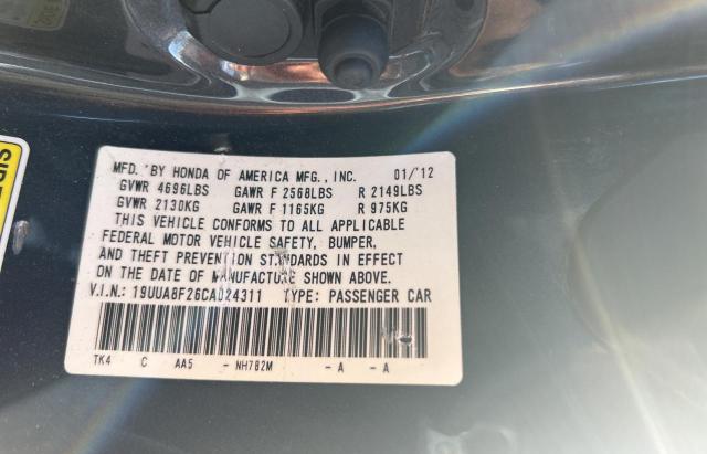 Photo 10 from auction – 2012 ACURA TL with VIN 19UUA8F26CA024311