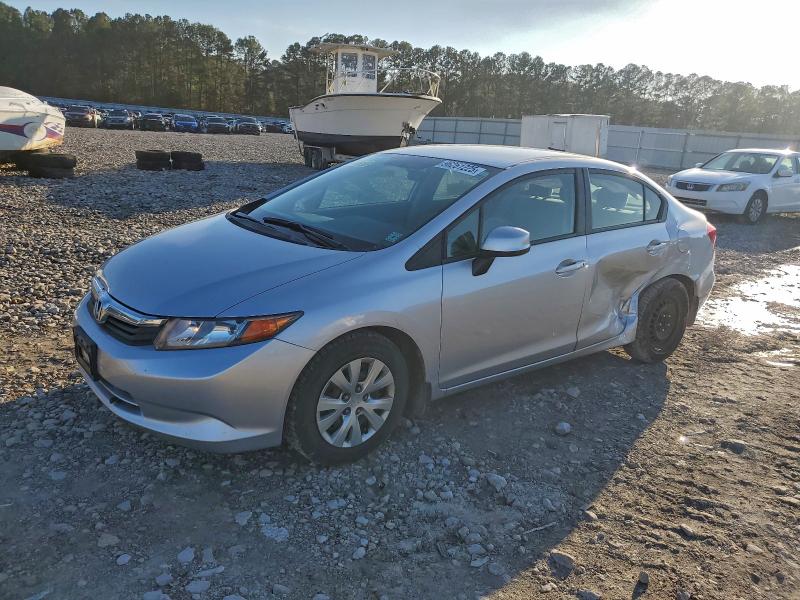HONDA CIVIC LX 2012 with VIN 2HGFB2F54CH334553 - Photo from auction