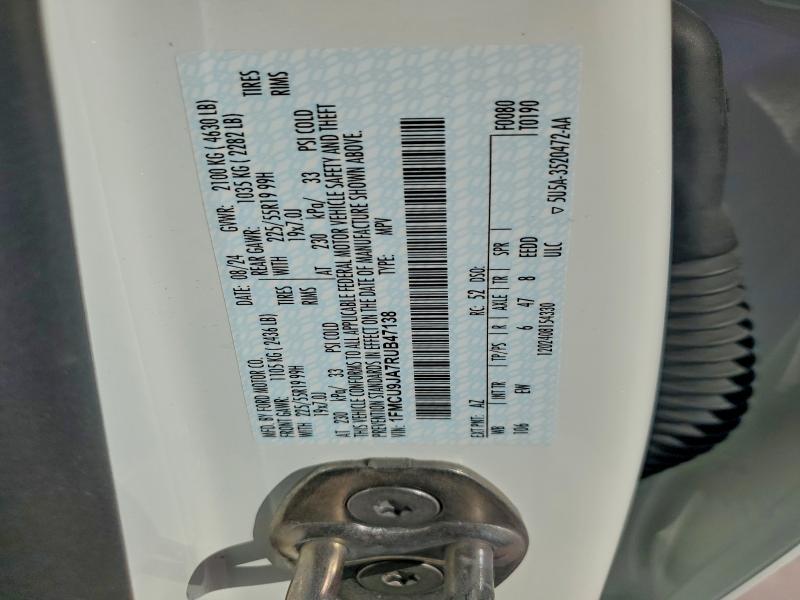 Photo 14 from auction – 2024 FORD ESCAPE PLA with VIN 1FMCU9JA7RUB47138
