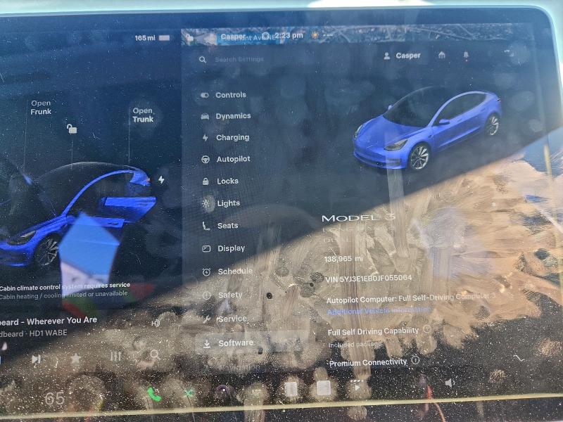 Photo 9 from auction – 2018 TESLA MODEL 3 with VIN 5YJ3E1EB0JF055064