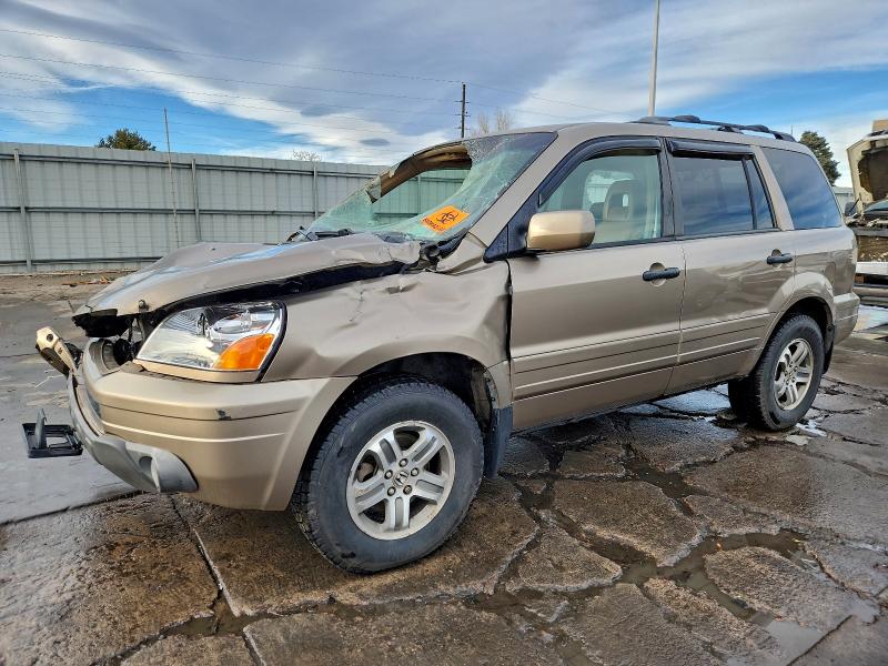 HONDA PILOT EXL 2004 with VIN 2HKYF18634H518886 - Photo from auction