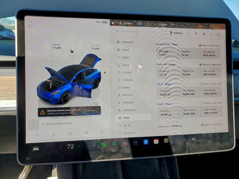 Photo 9 from auction – 2023 TESLA MODEL Y with VIN 7SAYGDEF7PF770116