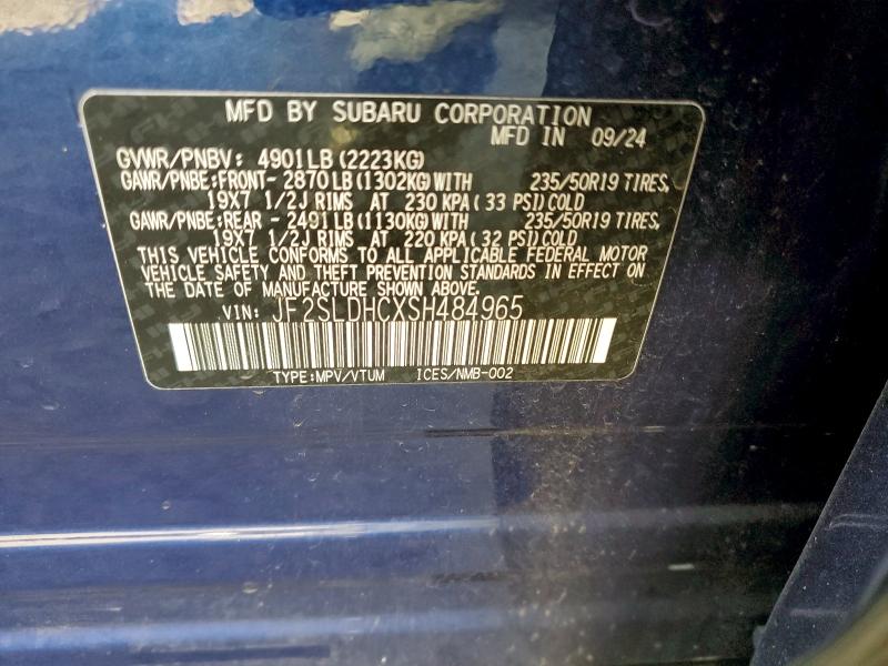 Photo 14 from auction – 2025 SUBARU FORESTER S with VIN JF2SLDHCXSH484965