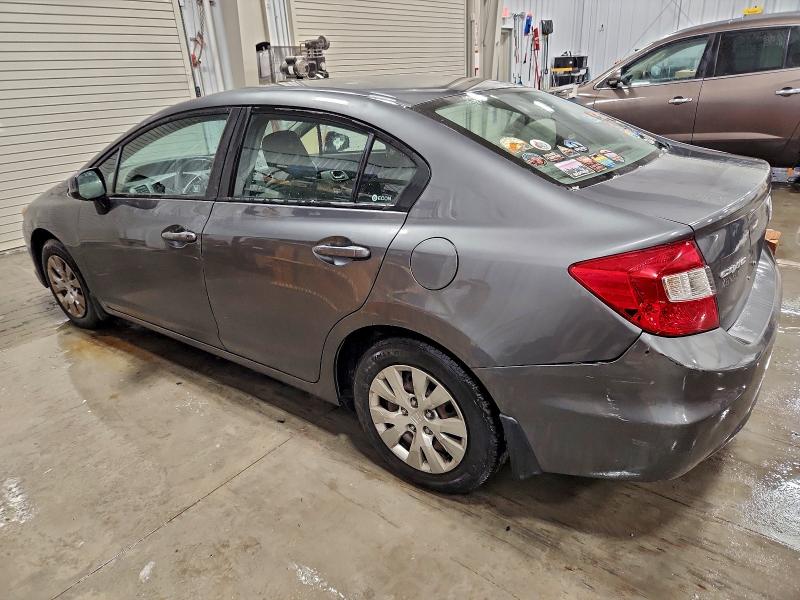 Photo 2 from auction – 2012 HONDA CIVIC LX with VIN 19XFB2F52CE108148
