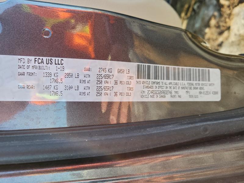 Zdjęcie 14 z aukcji – 2019 DODGE GRAND CARA z VIN 2C4RDGCG2KR632746